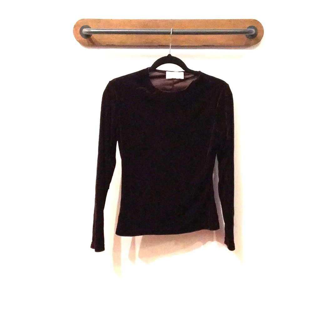 Deep maroon velour long sleeve